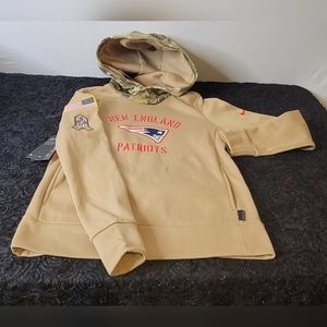 Nike Tan New England Patriots Hoodie
